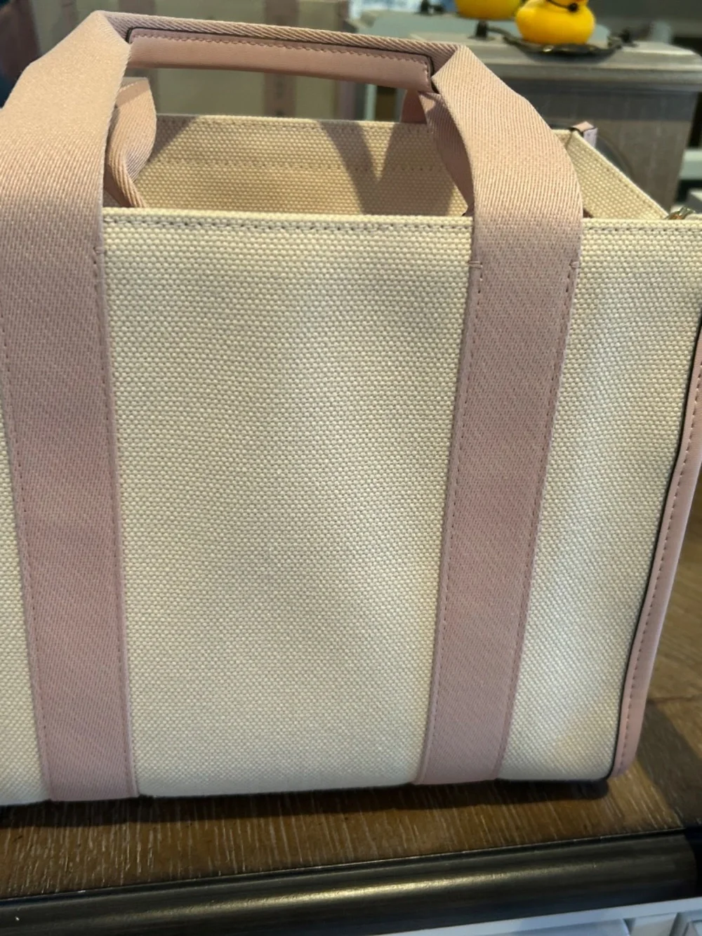 Like New Kate Spade Pink Beige Bag Tote